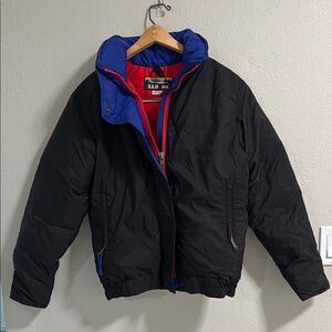 Vintage L.L. Bean Colorblock Puffer Jacket USA Made